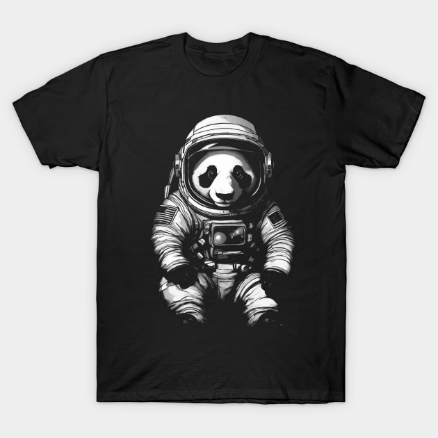 Baby Panda Astronaut Cute T-Shirt by DesignArchitect